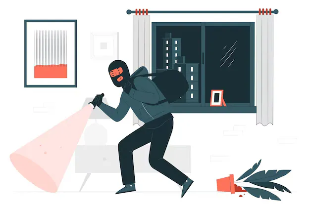 Illustration of burglary